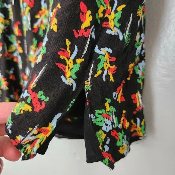 Lafayette 148 Floral Line Button Up Collared Tank sz XS - Picture 5 of 9